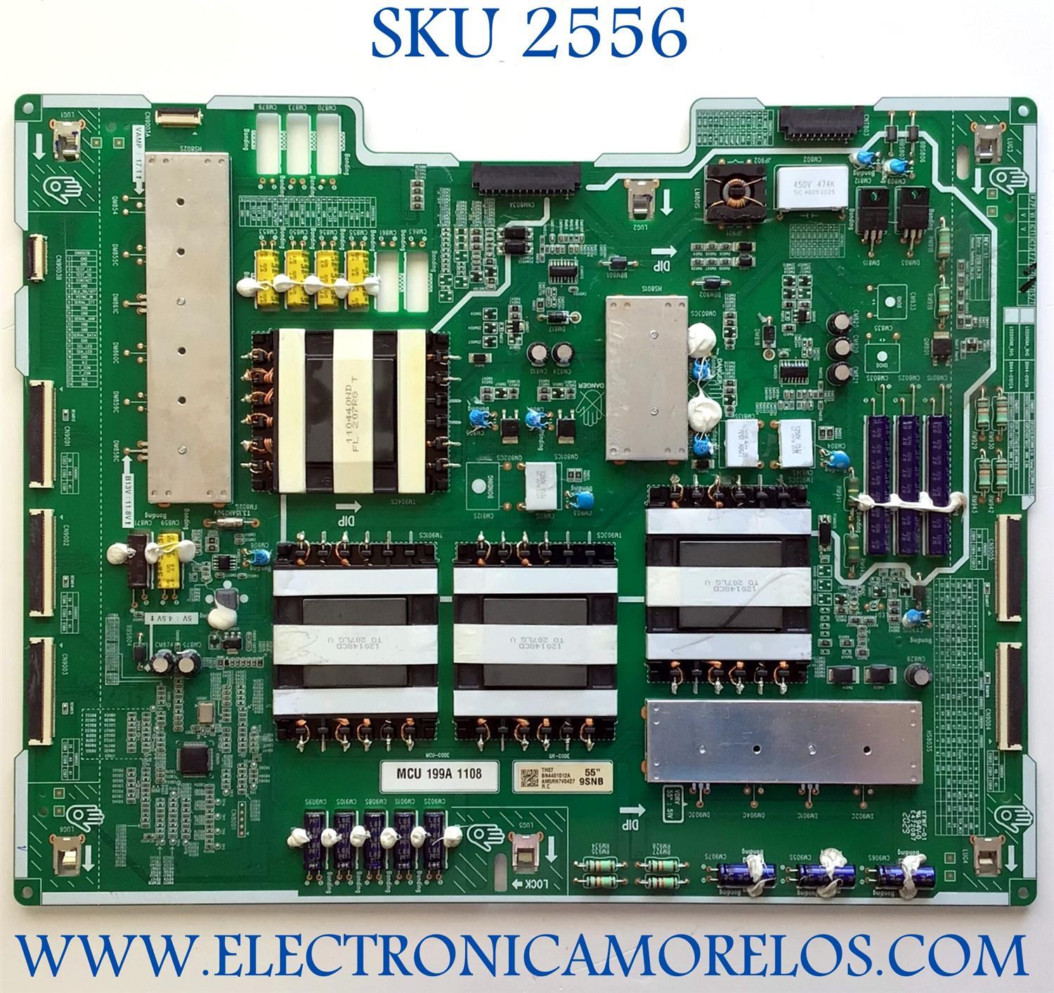 LED DRIVER PARA TV SAMSUNG NUMERO DE PARTE BN44-01012A / L55S9SNA_RHS / BN4401012A / PANEL CY-TR055JLLVDH  / MODELO QN55Q900RBFXZA FC04 / QN55Q900RBFXZA / QN55Q900RBF
